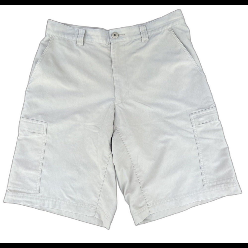 Patagonia Men's Beige  Flat front Cargo Shorts 32 Waist Nylon/Polyester  RN51884
